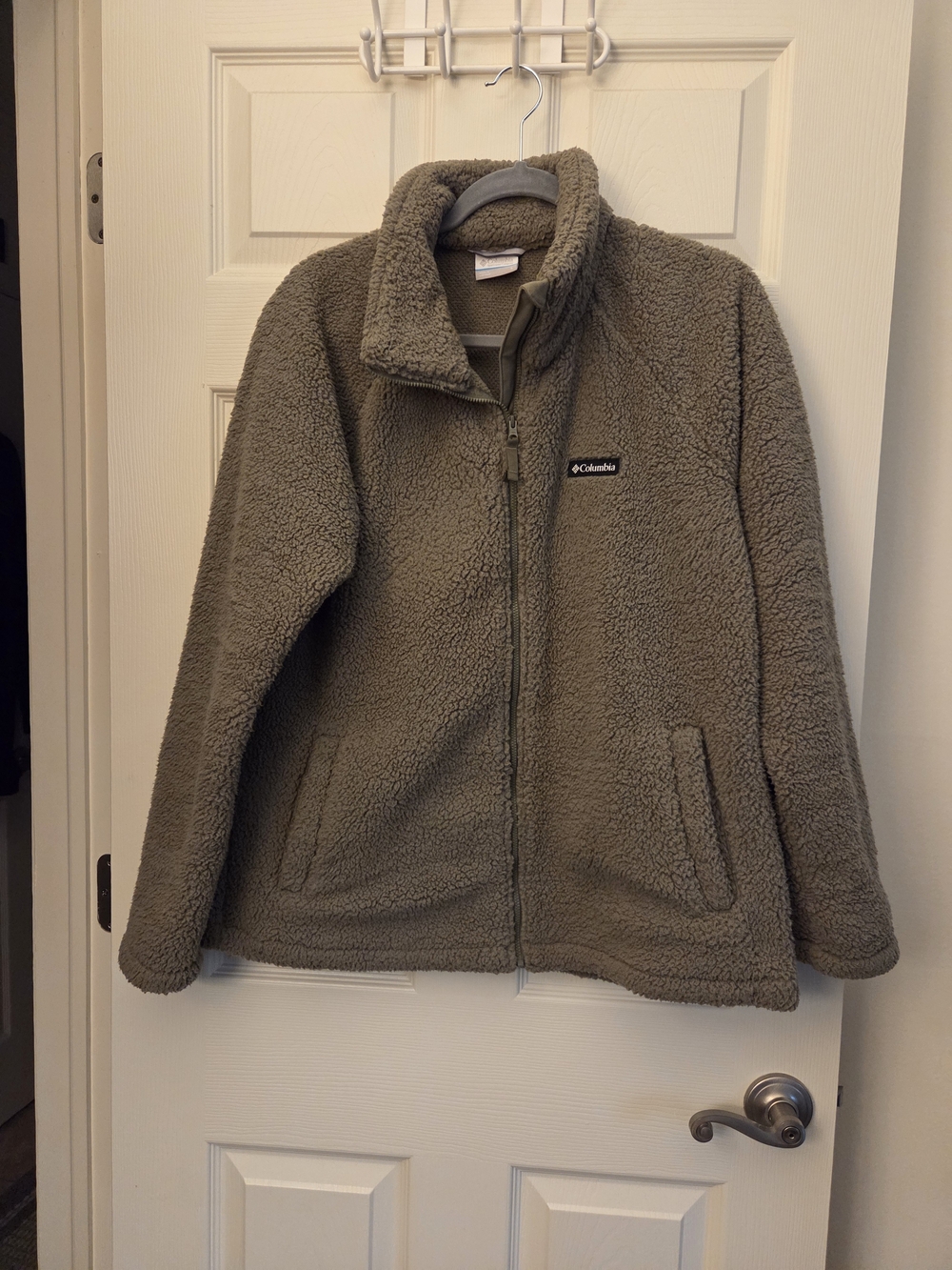 Women's Columbia Olive Green Sherpa Fleece Jacket